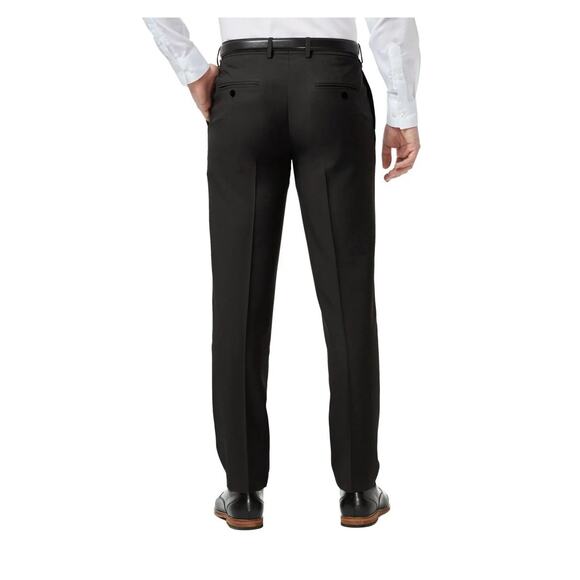 Haggar Men’s Pants Performance Comfort 4 Way Stretch Straight Fit 32 X 30 Black - Picture 4 of 5